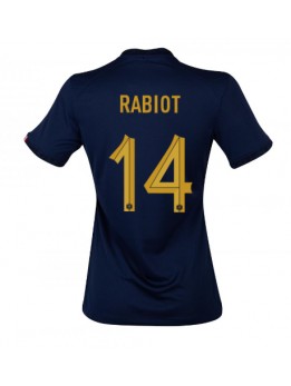 Frankreich Adrien Rabiot #14 Heimtrikot für Frauen WM 2022 Kurzarm